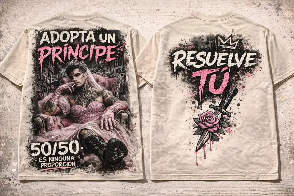 Camisetas Prinsesos: Adopta un príncipe y Resuelve tú
