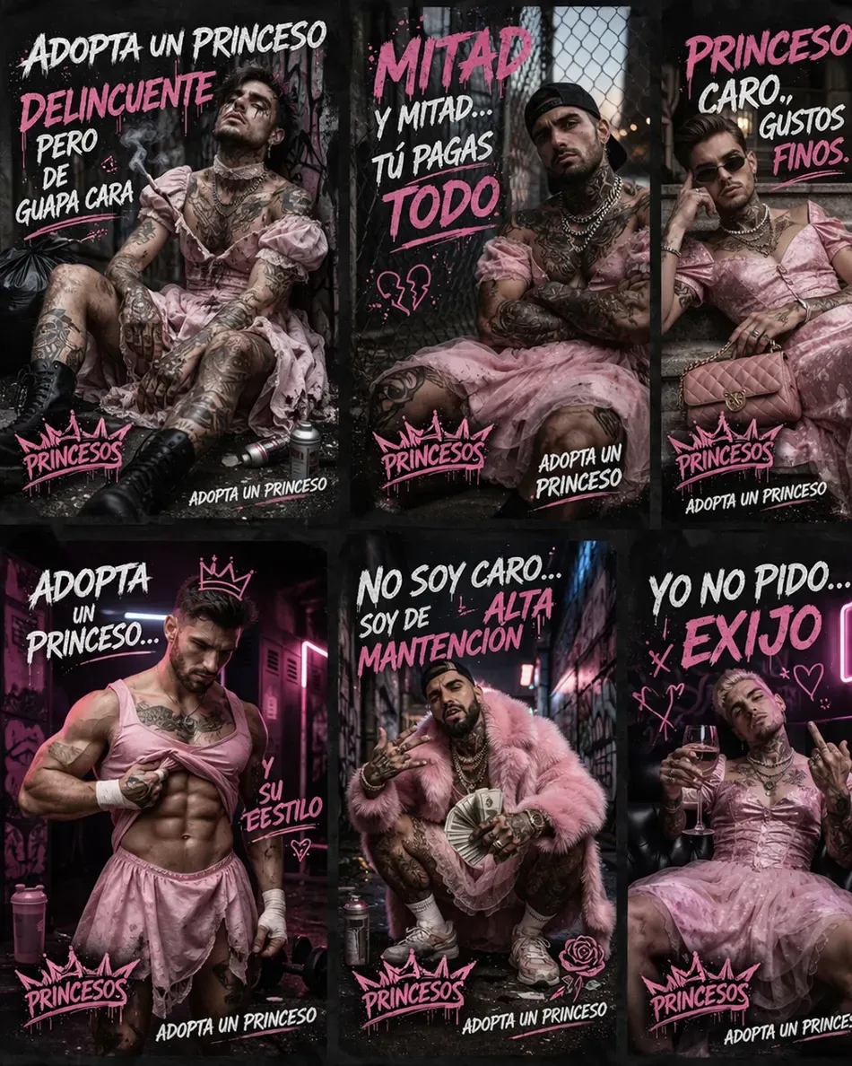 Carteles de campaña de Prinsesos